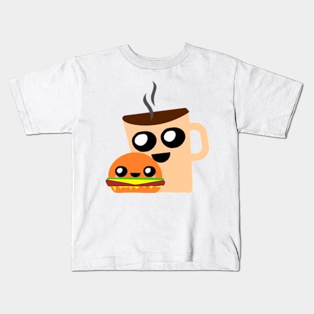 Funny Food Snacks Lover Kids T-Shirt by UniqueMe